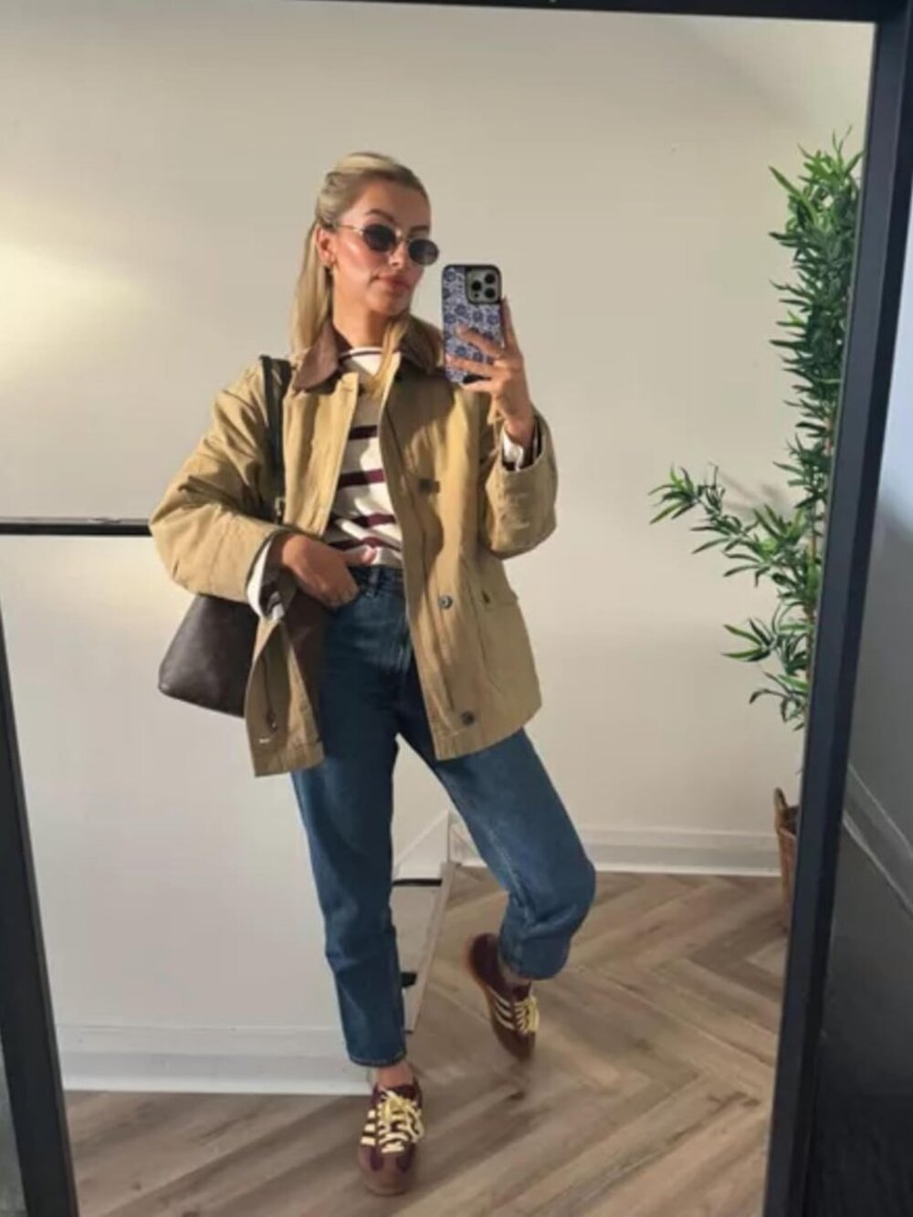 Womens Barn Jacket Classic Canvas Utility Jackets Corduroy Collar Vintage Button - Picture 2 of 7